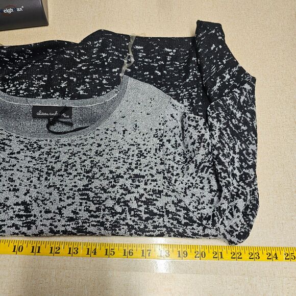 Alison Andrews Womens Sweater Dress Size 1X Metallic Ombre Glam Event Silver - Picture 6 of 11